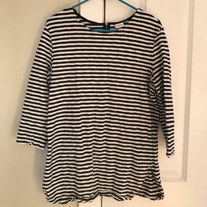 Black and white stripped Merona blouse